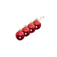 NATAL BOLA LISA 5CM NTB1003 VM C/4